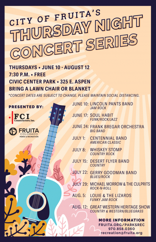 Thursday Night Concert Series | City of Fruita Colorado